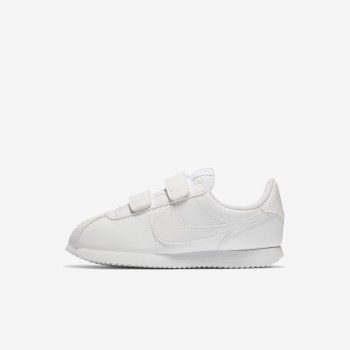 Nike Cortez Basic SL - Fiatalabb Gyerek Utcai Cipő - Fehér/Fehér/Fehér